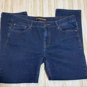 Express skinny mid rise calf ankle jeans